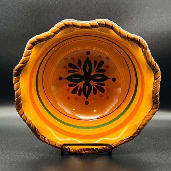 Tuscan Home 9" Salad Serving Bowl by HOME & GARDEN PARTY Discontinued - Picture 2 of 9